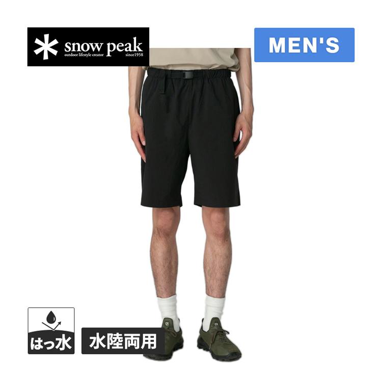 peak WINDANDSEA 黒 ショートパンツ snow peak（スノーピーク） ナイロンタッサー 2ウェイ ショーツ PA