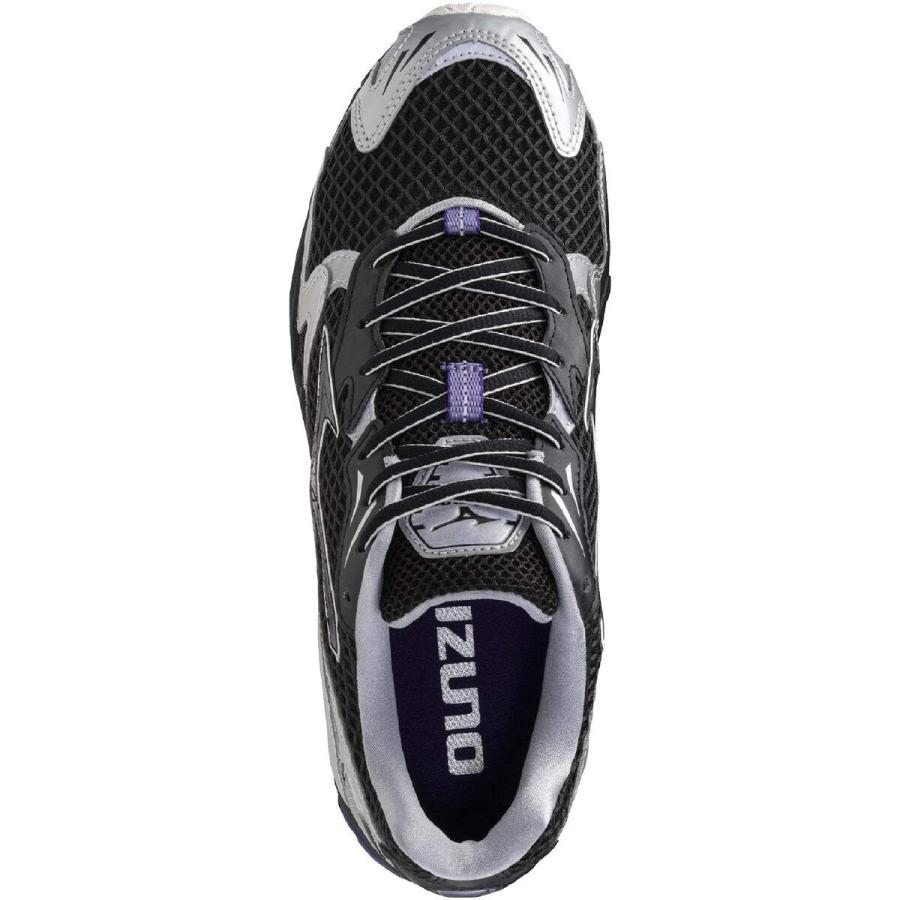 ミズノ MIZUNO ウエーブライダー10 D1GA2506 01 ブラック×ブラック×シルバー メンズ レディース 2025春夏モデル スニーカー 2E相当 カジュアルシューズ_4