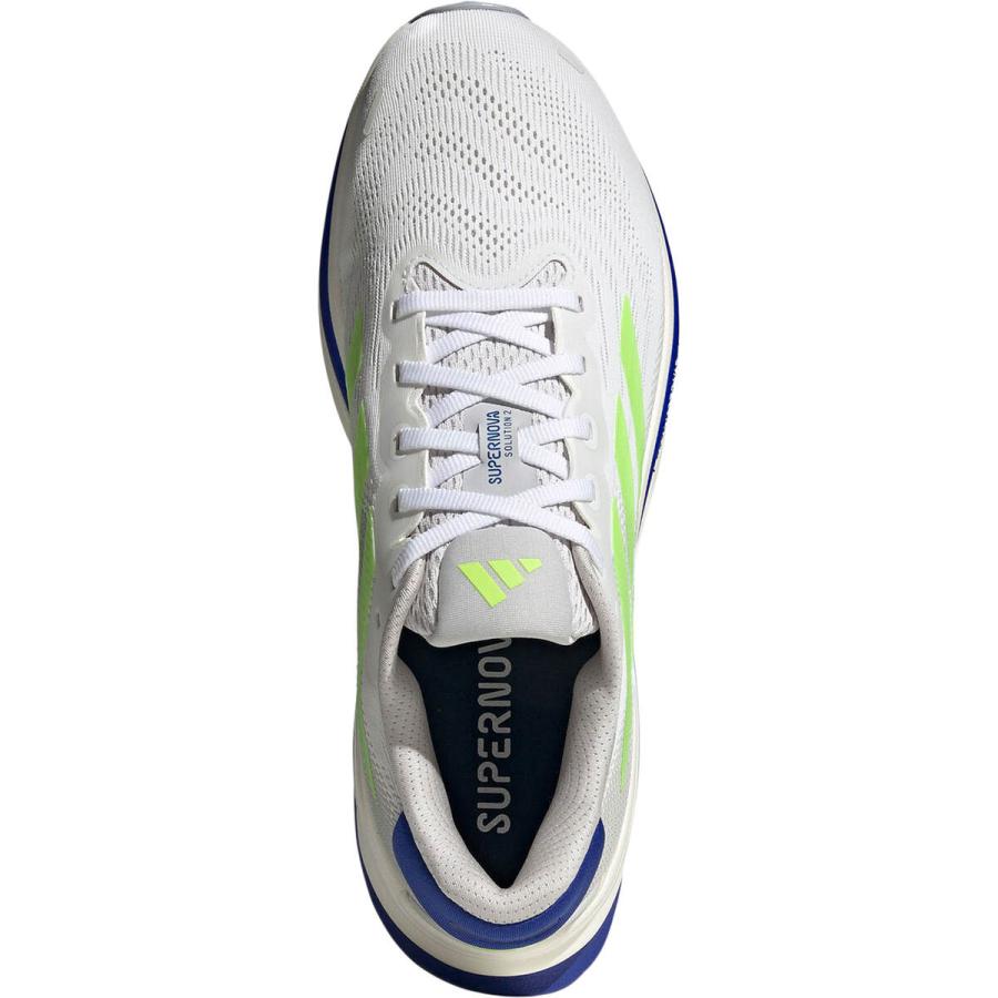 アディダス adidas スーパーノヴァ ソリューション 2.0 ランニング IH2581 ホワイト/レモン/ブルー メンズ ランニングシューズ 陸上 ランキング ウォーキングの画像