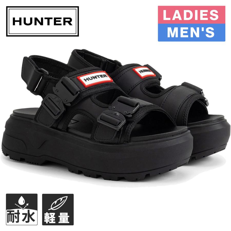 HUNTER（ハンター） シティ リベル ネオ レザー バックル サンダル
