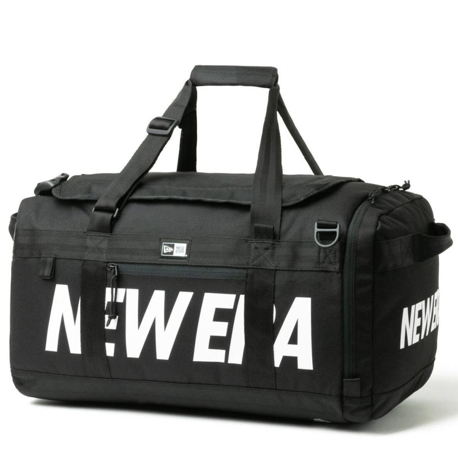 ニューエラ NEW ERA クラブダッフルバッグ 14521343 BLK NELOGO/WHI ブラック/ホワイト 2025春夏モデル ボストンバッグ 旅行バッグ 旅行かばん 部活 林間学校の画像
