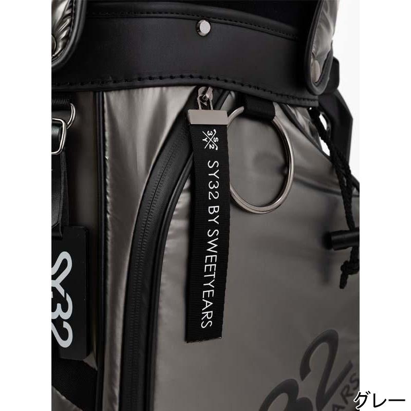 SY32 GOLF キャディバッグ ブラック SY32 by SWEET YEARS「【GOLF】SYG LOGO CADDY BAG」【エスワイ