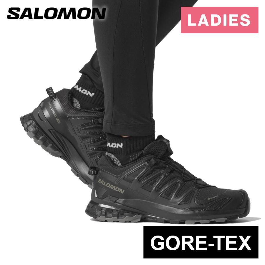 サロモン SALOMON エックスエー プロ 3D V9 ゴアテックス レディース トレイルランニングシューズ 防水トレイルシューズ 足裏保護 耐久性 安定性 岩場 泥道