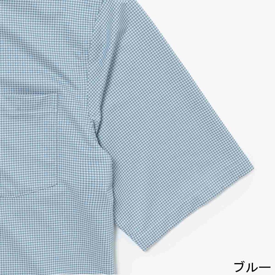 ラコステ LACOSTE マイクロチェックポロシャツ PH6364-99 メンズ 半袖 ポロシャツ トップス ボタンダウン 衿 襟 消臭 速乾 UVカット カジュアル ウェアの画像