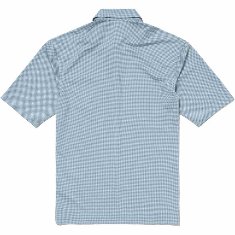 ラコステ LACOSTE マイクロチェックポロシャツ PH6364-99 メンズ 半袖 ポロシャツ トップス ボタンダウン 衿 襟 消臭 速乾 UVカット カジュアル ウェアの画像
