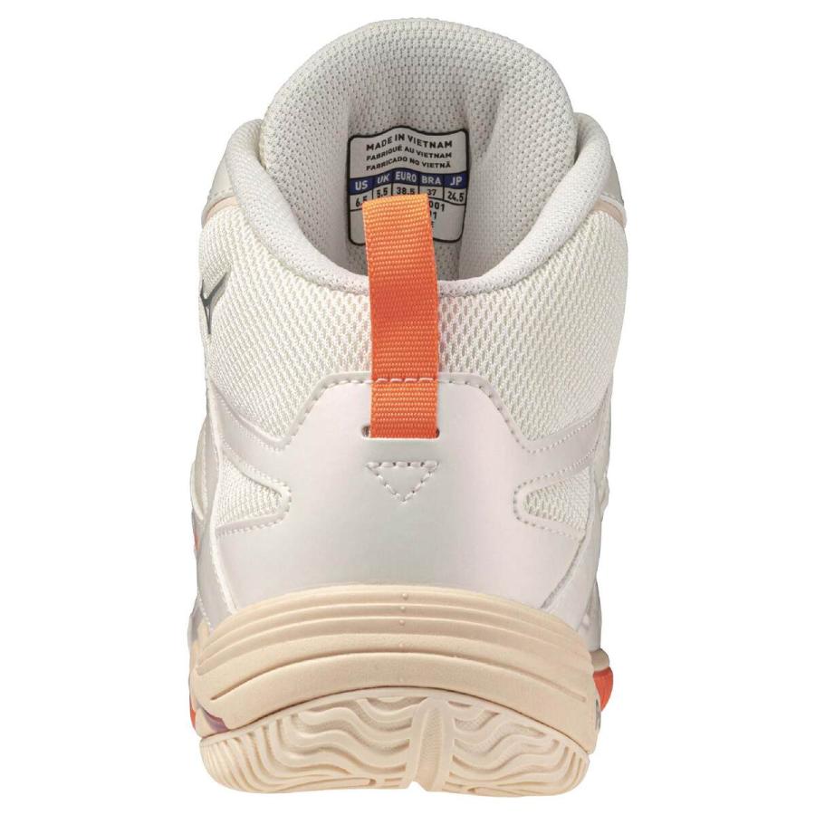 ミズノ MIZUNO ウエーブダイバース LG 5 Ltd 31GF2575 01 ベージュ×シルバー×オレンジ メンズ レディース 2025モデル エアロビクス ダンス エクササイズの画像