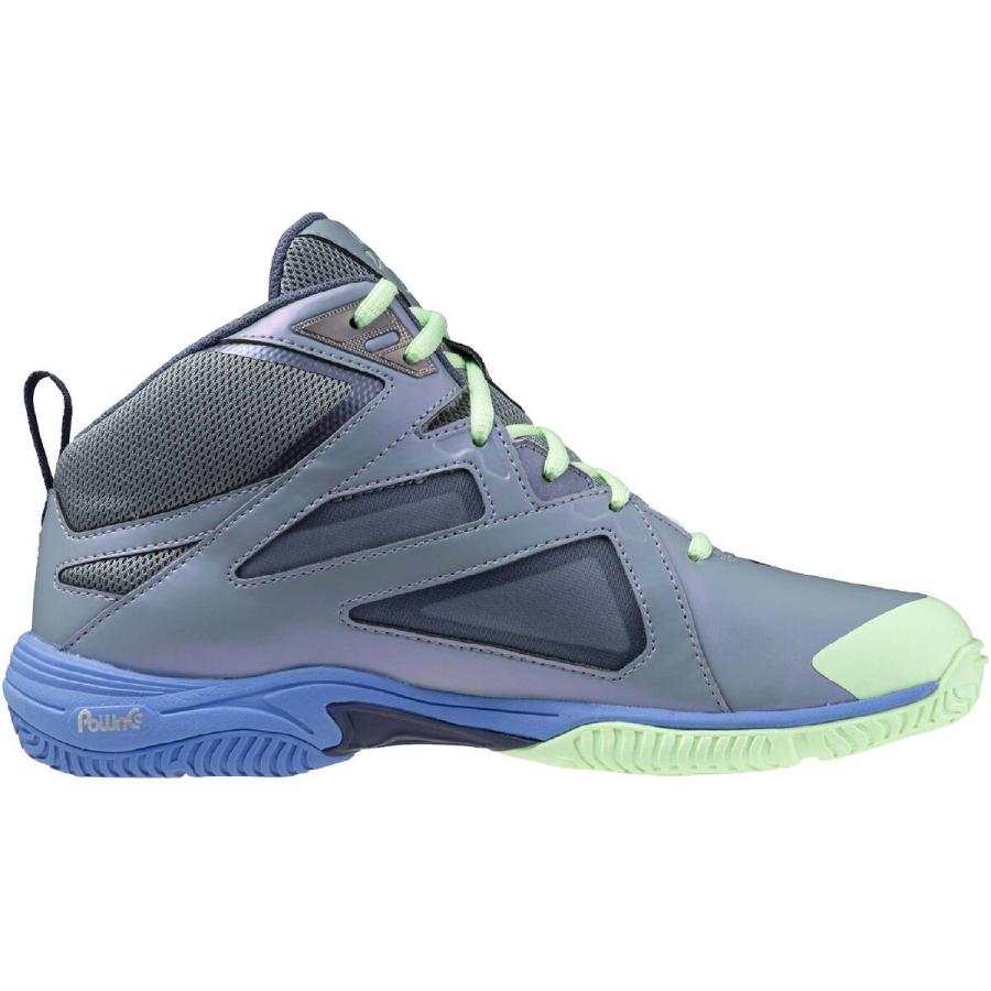 ミズノ MIZUNO ウエーブダイバース LG 5 Ltd 31GF2575 02 ブルー×グレー×グリーン メンズ レディース 2025モデル エアロビクス ダンス エクササイズの画像