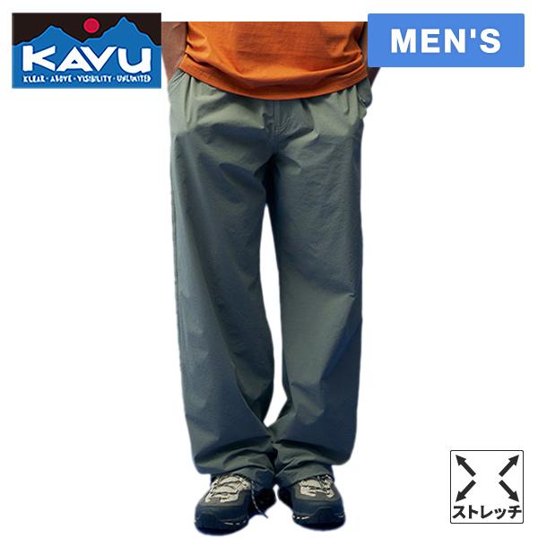 カブー KAVU ベルビューパンツ メンズ ボトムス 長ズボン リラックスパンツ ストレッチナイロン イージーパンツ ジャパンフィット キャンプ アウトドアの画像