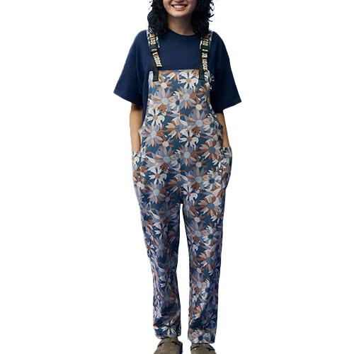 【美品】KAVU カブー オールインワン サロペット レディース フラワー 花柄 KAVU（カブー） サンブラス レディース オーバーオール サロペット