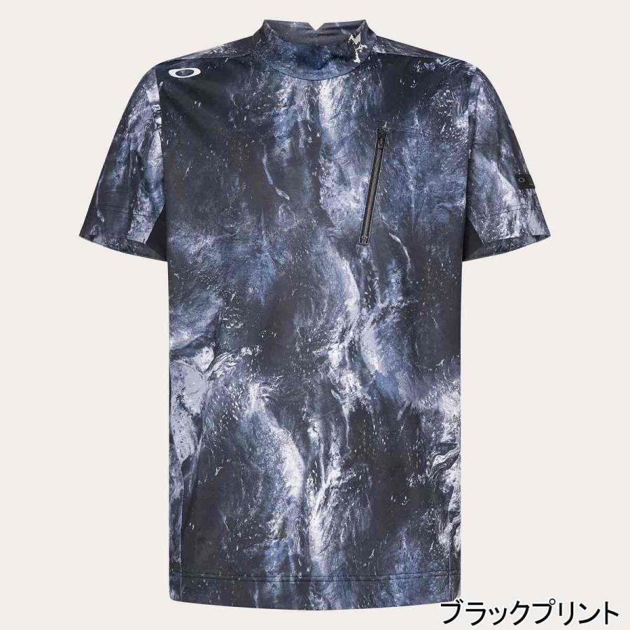 オークリー OAKLEY スカルボールドオンブルモック FOA407600 メンズ ゴルフウエア 半袖シャツ モックシャツ トップス 吸汗速乾 ゴルフ ゴルフウェアの画像