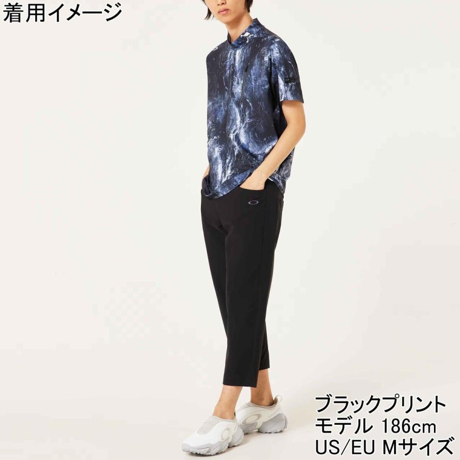 オークリー OAKLEY スカルボールドオンブルモック FOA407600 メンズ ゴルフウエア 半袖シャツ モックシャツ トップス 吸汗速乾 ゴルフ ゴルフウェアの画像