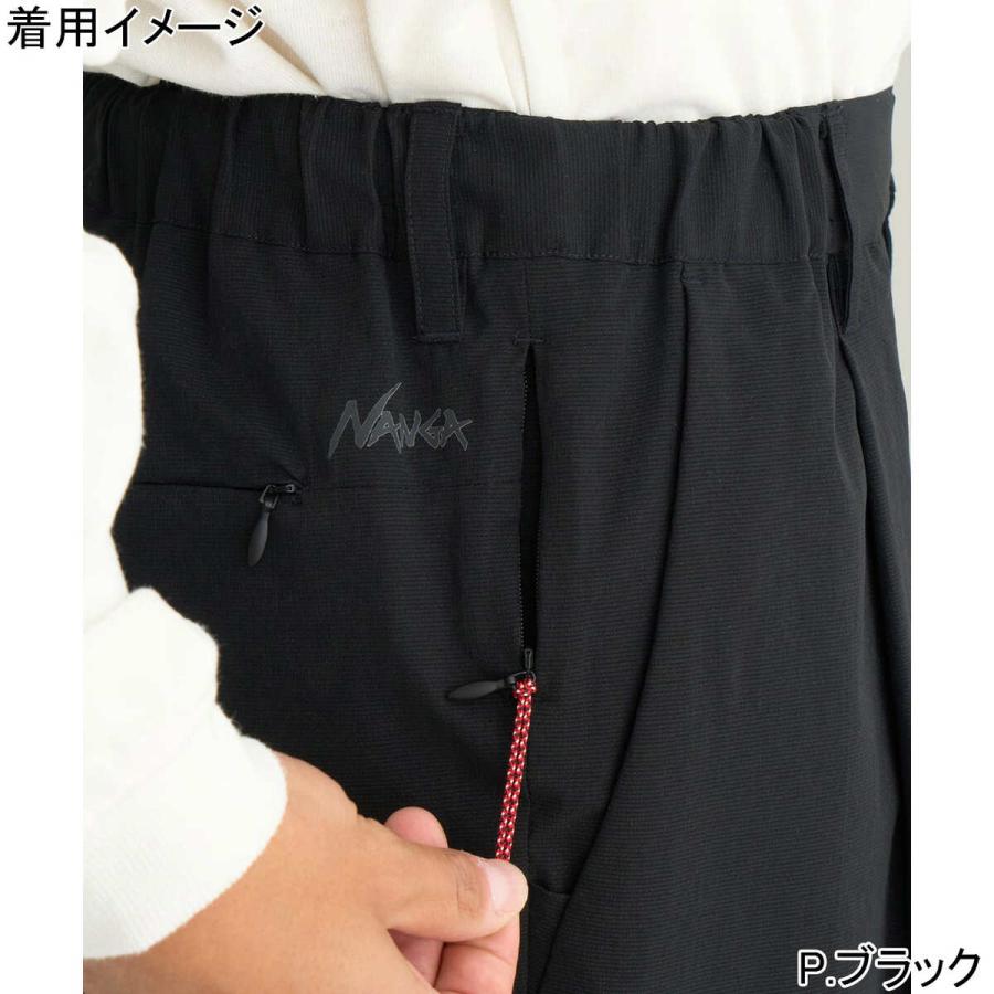 ナンガ NANGA ドットエアコンフィー タック テーパードパンツ N25001D333A メンズ ボトムス 長ズボン 通気性 軽量 リラックスシルエット 旅行 カジュアルウェアの画像