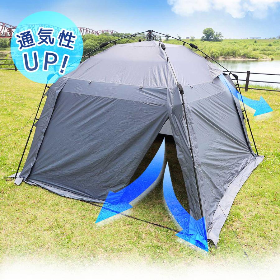 QUICKCAMP（クイックキャンプ） スクリーンタープ 3m×3m ワンタッチ