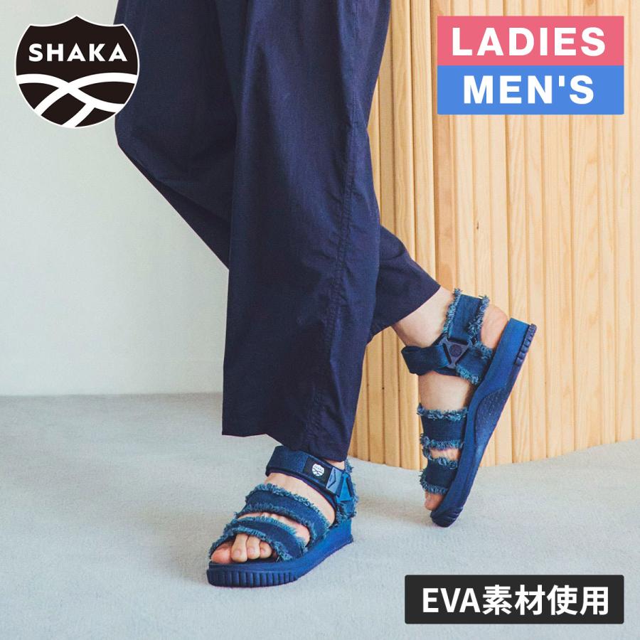 いっしーさま専用 新品未使用タグ付き☆SHAKA ネオバンジー 黒　 23cm SHAKA（シャカ） ネオバンジーデニム SK-316 メンズ レディース 春夏