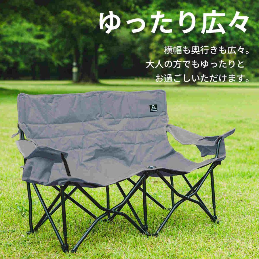 QUICKCAMP（クイックキャンプ） 収束式ベンチ ラブソーシート 二人掛け