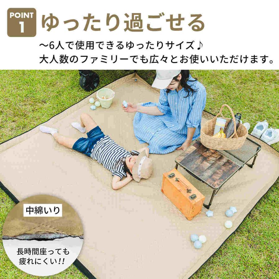 QUICKCAMP（クイックキャンプ） レジャーシート 厚手 200×200cm