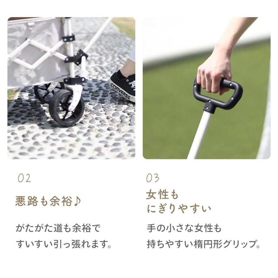 QUICKCAMP（クイックキャンプ） アウトドアワゴン 収納バッグ付き QC