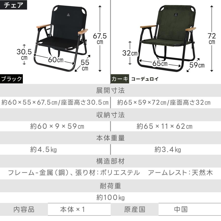 QUICKCAMP（クイックキャンプ） 折りたたみ 一人掛け ローチェア
