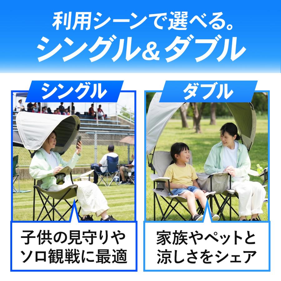 QUICKCAMP（クイックキャンプ） 屋根付きチェア シェードチェア 日よけ