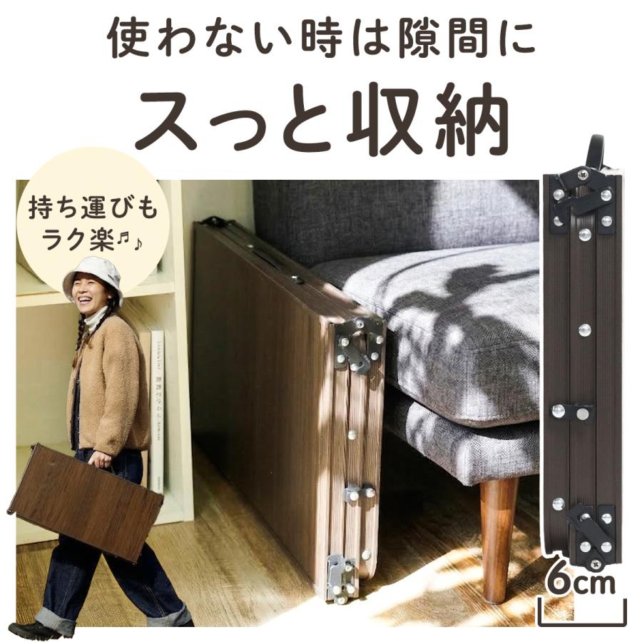 QUICKCAMP（クイックキャンプ） ワゴンテーブル QC-3FT90W 木目調