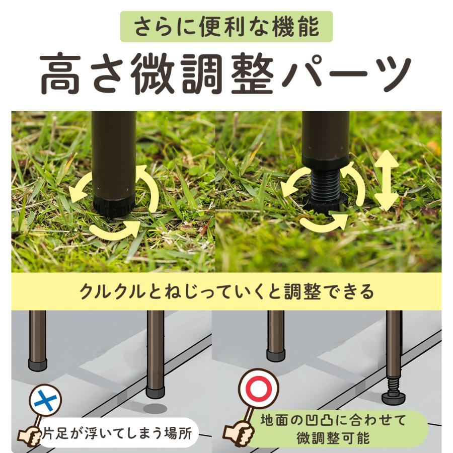QUICKCAMP（クイックキャンプ） 二つ折りテーブル90cm QC-2FT90 木目調