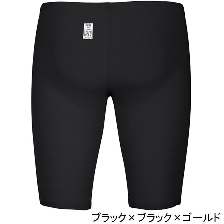 アリーナ] 水着 ハーフスパッツ メンズ ブラック×ブラック×ゴールド