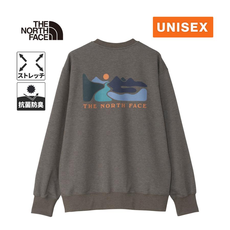 【新品タグ付】ノースフェイス グラフィックスウェット クルー XL 茶 トープ THE NORTH FACE（ザ ノースフェイス） ノースフェイス グラフィック