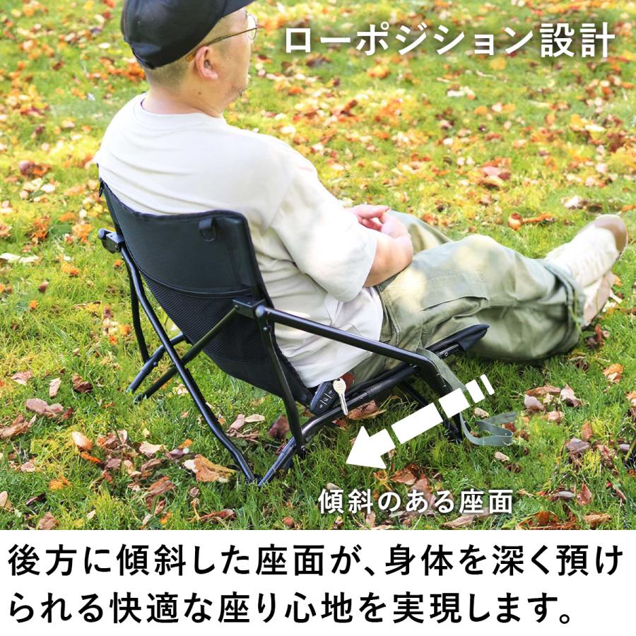 QUICKCAMP（クイックキャンプ） 収束式ローチェア アウトドアチェア
