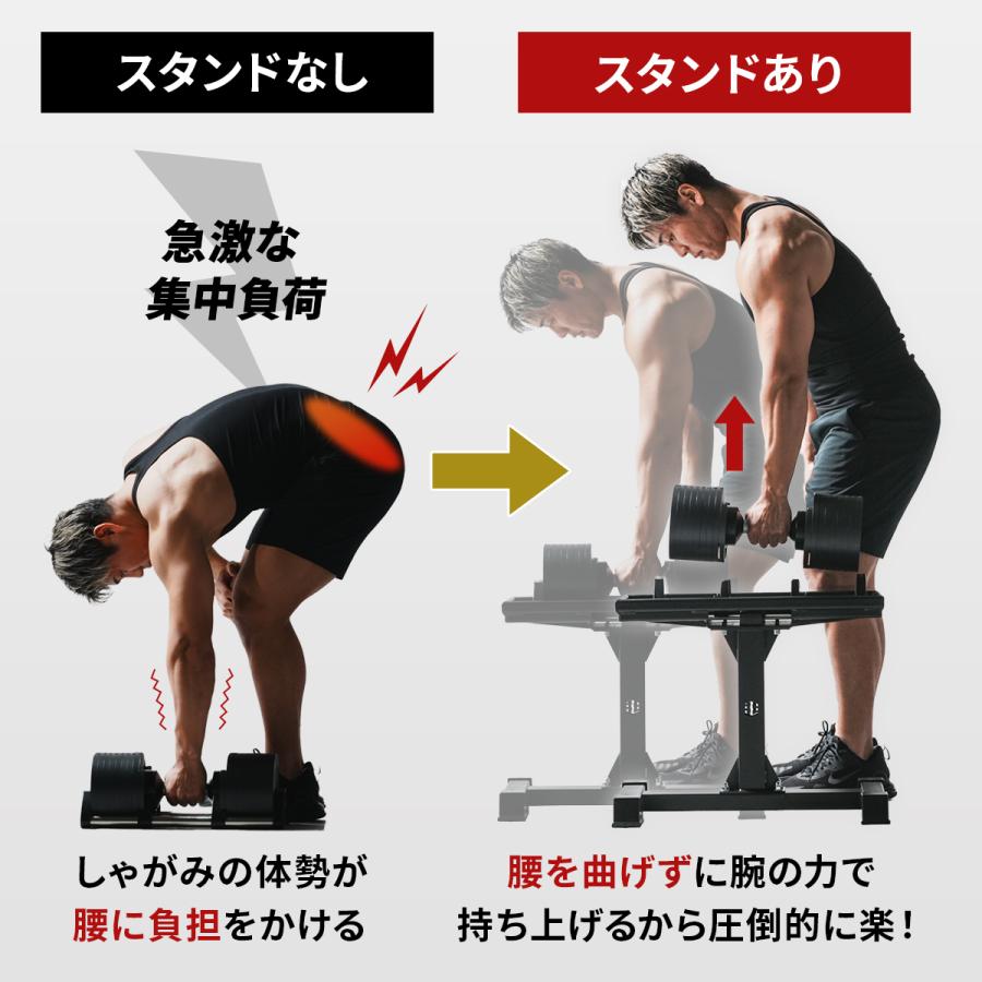 LEADING EDGE（リーディングエッジ） ダンベルスタンド 耐荷重50kg 高