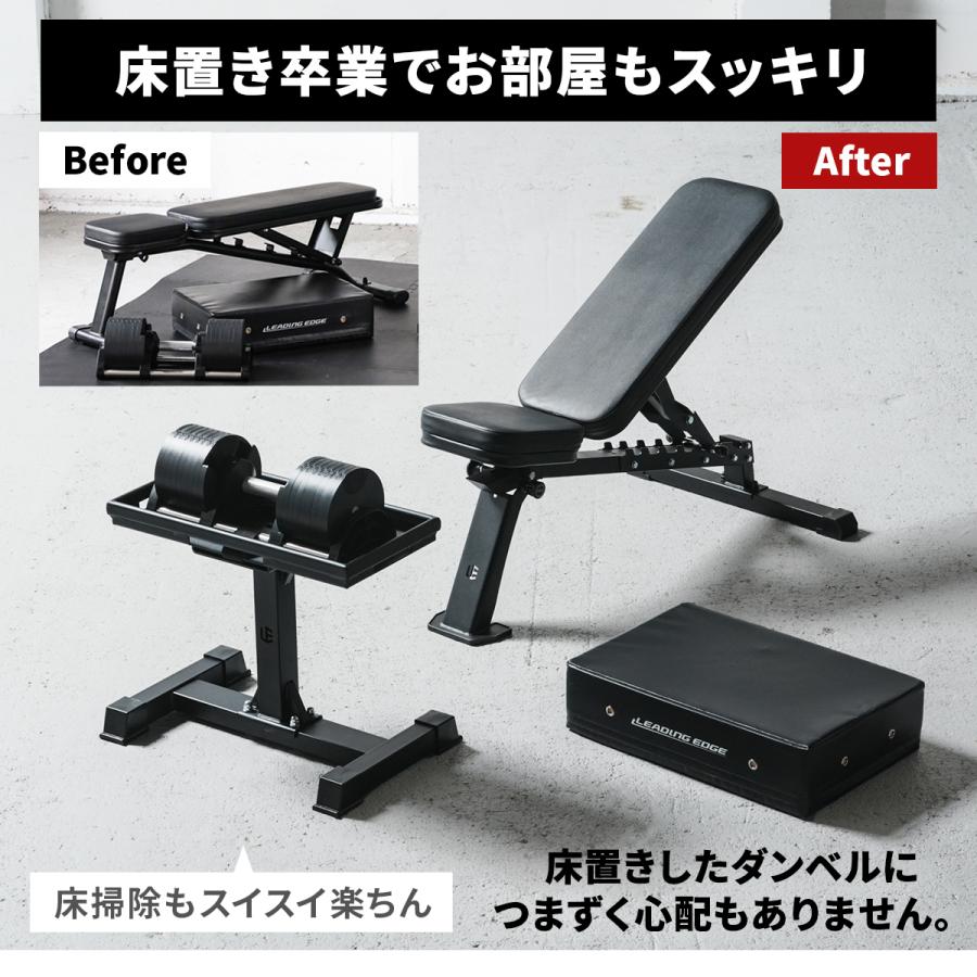 LEADING EDGE（リーディングエッジ） ダンベルスタンド 耐荷重50kg 高