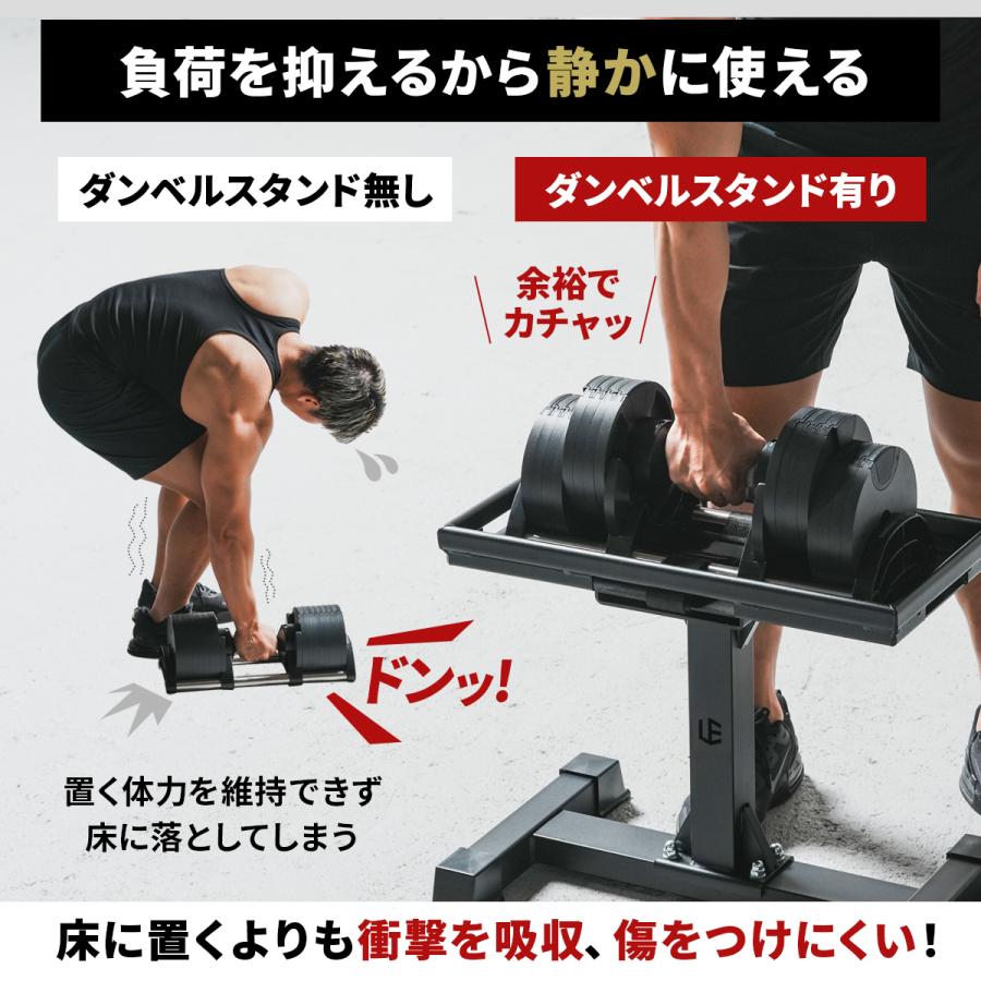 LEADING EDGE（リーディングエッジ） ダンベルスタンド 耐荷重50kg 高