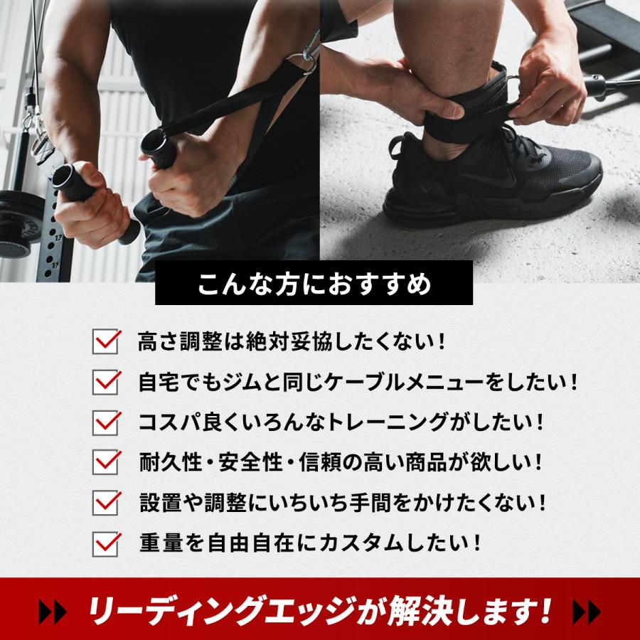 LEADING EDGE（リーディングエッジ） プーリーケーブルマシン [ LE