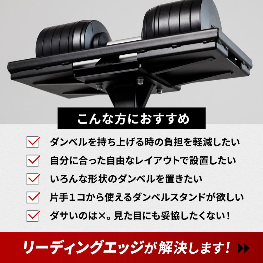 【まとめ買い必須】その① LEADING EDGE ダンベルセット30kg✕2個 LEADING EDGE（リーディングエッジ） ダンベルスタンド 2個セット 耐