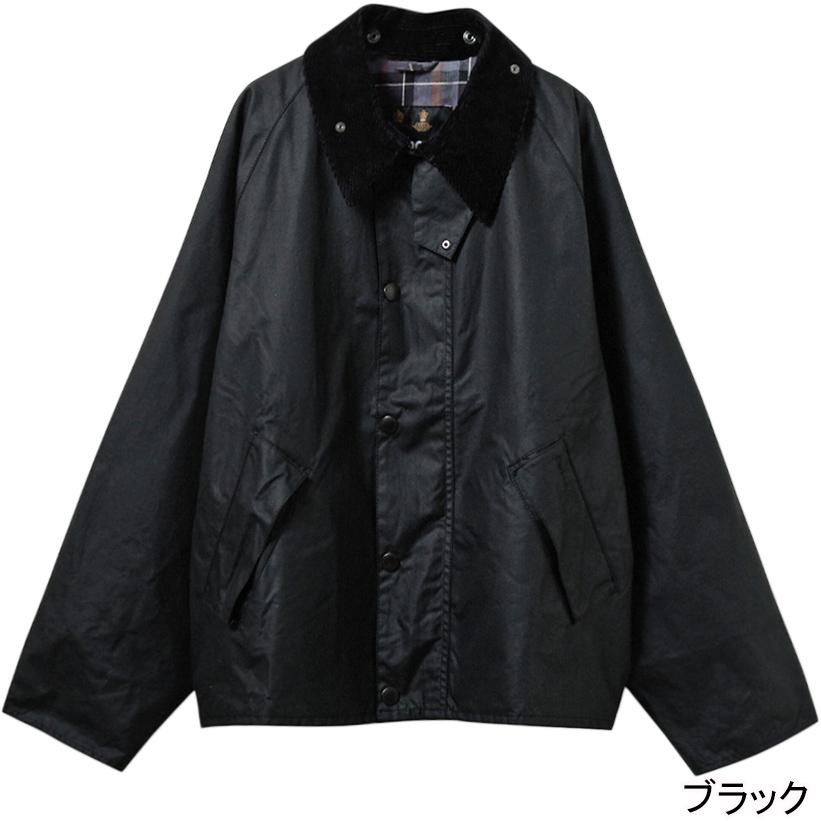 美品　バブアー　トランスポートワックスジャケット　ショート丈　ピンバッジ　黒 Barbour（バブアー） トランスポート ワックス ショート ジャケット