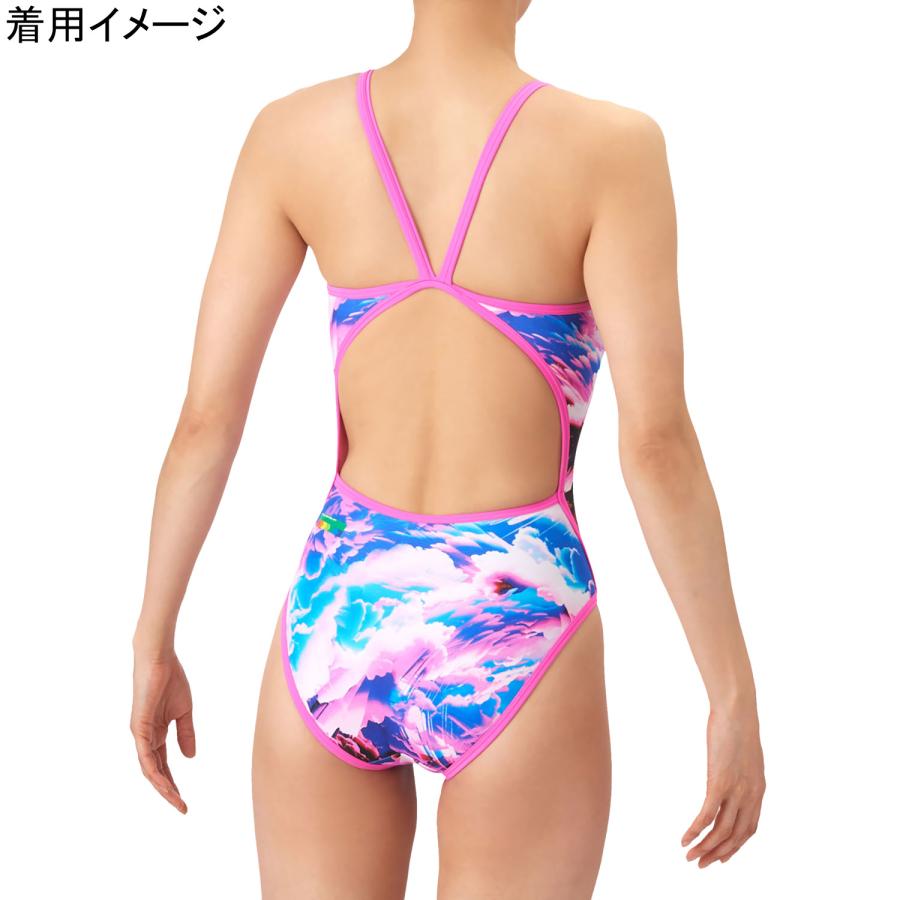 ★26年春夏新商品★ アリーナ arena トレーニングワンピース AS6SWM16L PPPK パープル×ピンク レディース 2026春夏モデル 水着 スイムウェア オープンバックの画像