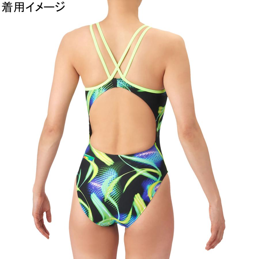 アリーナ arena トレーニングワンピース AS6SWM34L BKYL ブラック×イエロー レディース 2026春夏モデル 水着 スイムウェア オープンバック 水泳 競泳_2