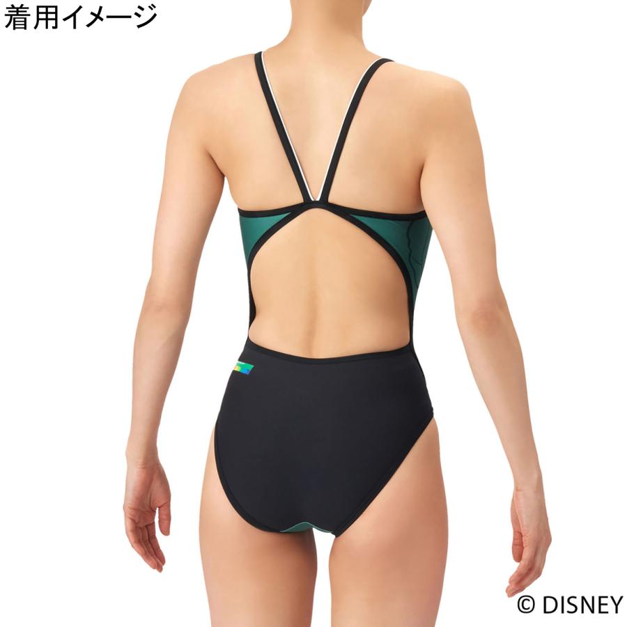 アリーナ arena トレーニングワンピース AS6SWM50L GRBK グリーン×ブラック レディース 2026春夏モデル 水着 スイムウェア オープンバック 水泳 競泳_2