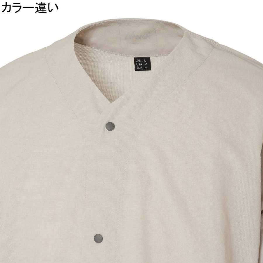 ナンガ NANGA ドットエア（R） コンフィ カーディガン N2500-1T302A メンズ 長袖カーディガン ノーカラー トップス 羽織り アウター 上着 シンプル ストレッチの画像