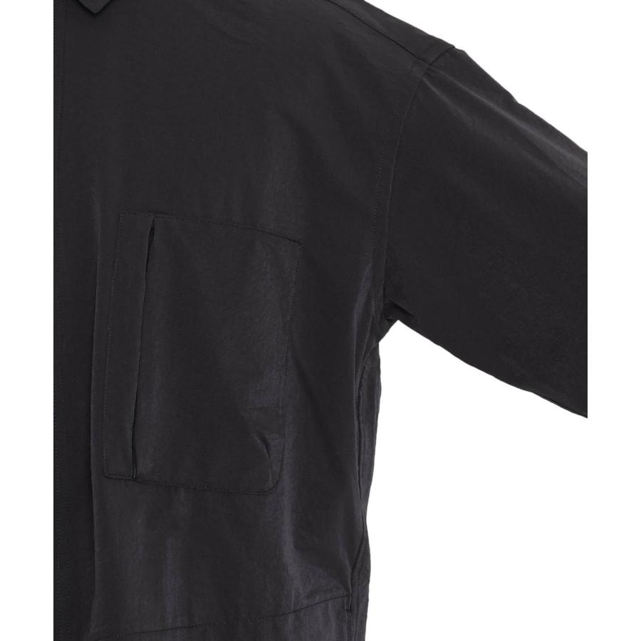 ナンガ NANGA ドットエア（R） コンフィー ロングスリーブシャツ NW2411-1E905 P.BLK P.ブラック メンズ 長袖シャツ レギュラーカラー トップス 羽織りの画像