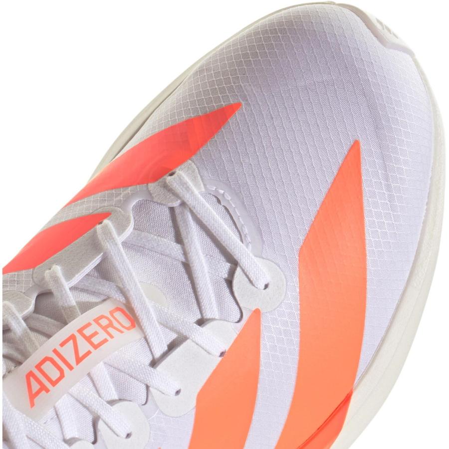 ホワイト×オレンジ×レッド adidas（アディダス） アディゼロ アディオス 9 ランニングシューズ