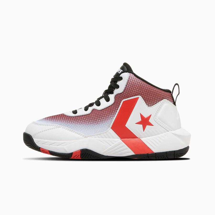CONVERSE（コンバース） ヴィックスター MID 33500480 ホワイト/レッド