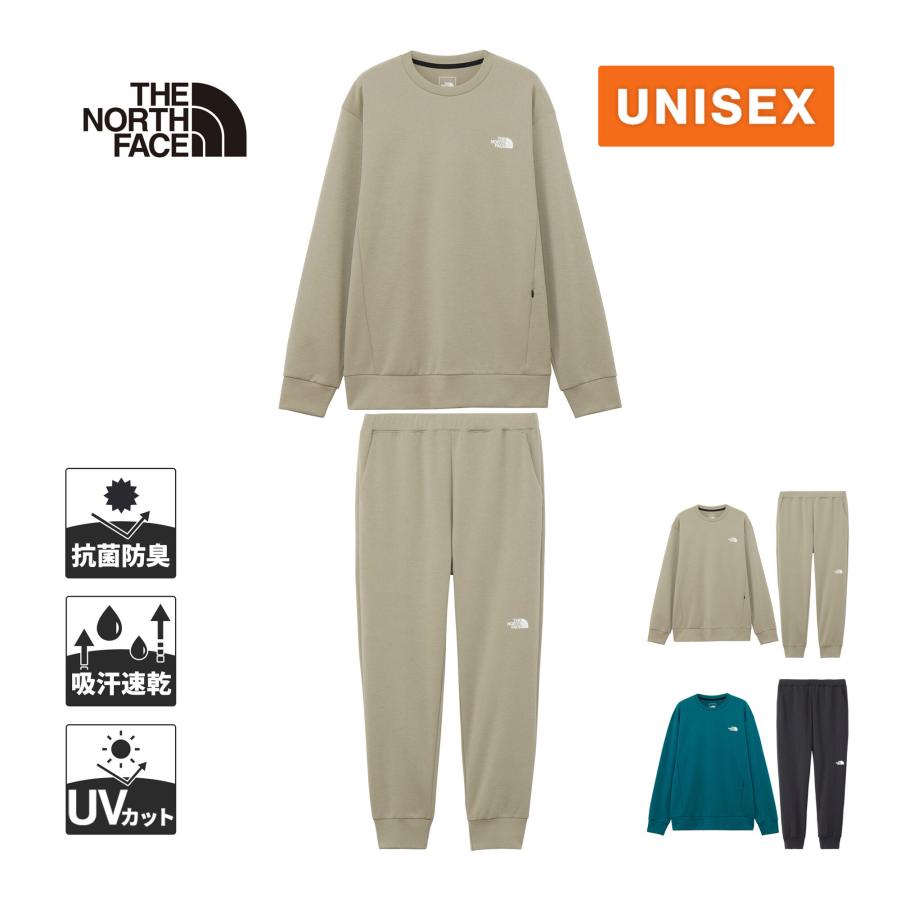 美品 The North Face ランニングウェア セット アップ ブラック THE NORTH FACE（ザ ノースフェイス） ユニセックス モーションクルー