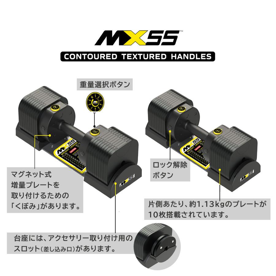 ☆10%OFFクーポン 6/14-15☆ 可変式ダンベル 25kg 2個セット 【4.9kg