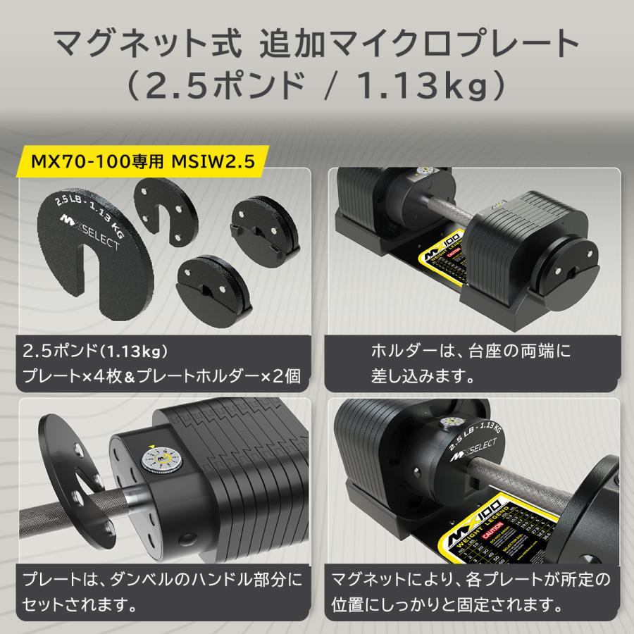 可変式ダンベル 32kg 2個セット 【5.9kg〜32.2kg 約5kg刻み 7段階