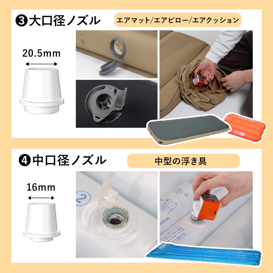ボリック VOLLYC ナノポンプ5 オレンジ airftvyc 送料無料 エアポンプ
