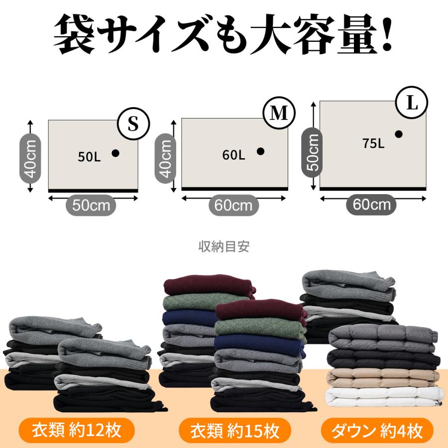 ボリック VOLLYC ATポンプ＆圧縮袋10枚セット エアポンプ 梱包 旅行 荷造り パッキング 真空 トラベル スーツケース 宿泊 出張 お土産 引っ越し 発送 衣替え | ブランド登録なし | 07