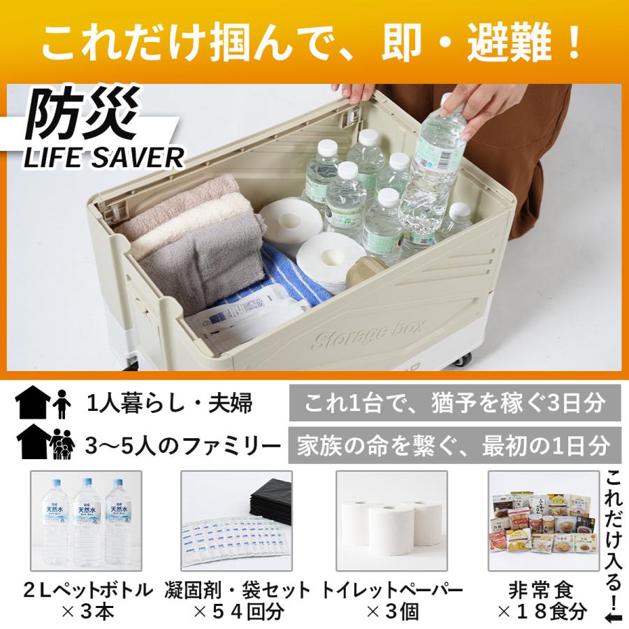 折りたたみコンテナ 50L 6個&フタ3枚&キャリー2個 QUICKCAMP（クイックキャンプ） コンテナ ワゴン型 折りたたみコンテナ
