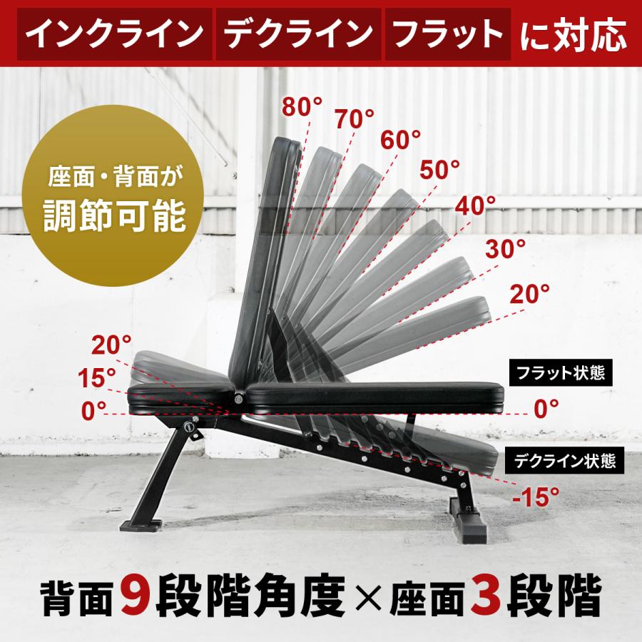 LEADING EDGE（リーディングエッジ） トレーニングベンチ ＆ 可変式