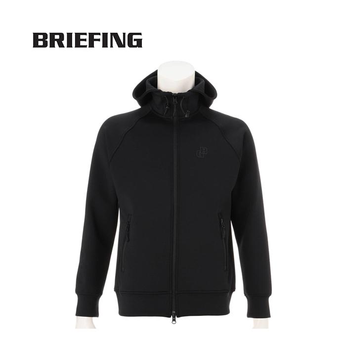 BRIEFING（ブリーフィング） ステッチ3Dロゴ パーカ BRG263M22 BLACK