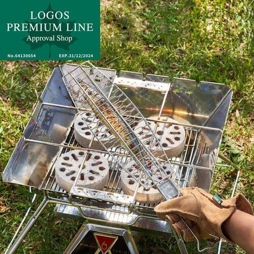 ロゴス LOGOS 炭火サンマ焼き器 81062152 バーベキュー BBQ 網 いか焼き キッチングッズ アウトドア バーベキューツール